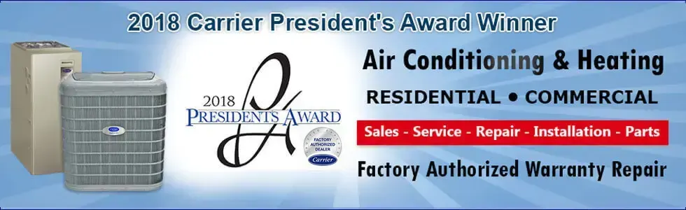 President's Award Winner 2015 Carrier HVAC Dealer